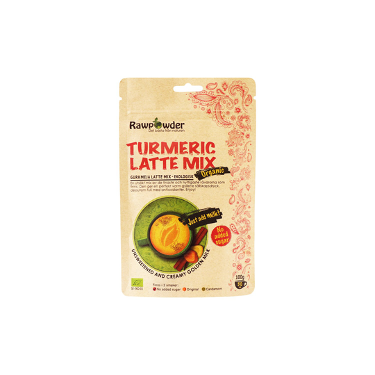 Rawpowder Ekologisk Lattemix Gurkmeja, 100 g
