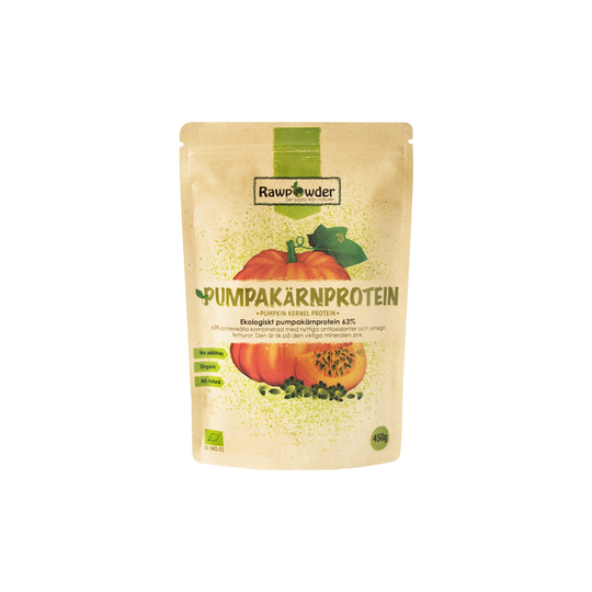 Rawpowder Ekologiskt Pumpakärnprotein 63%, 450 g