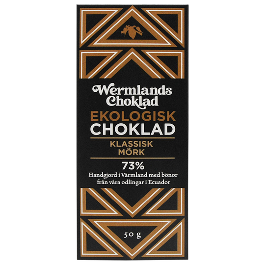 WermlandsChoklad Ekologisk Choklad Klassisk Mörk 73%, 50 g