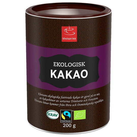 Khoisan Gourmet Rättvisemärkt Kakaopulver, 200 g