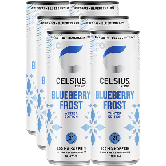 Celsius Blueberry Frost 6-pack