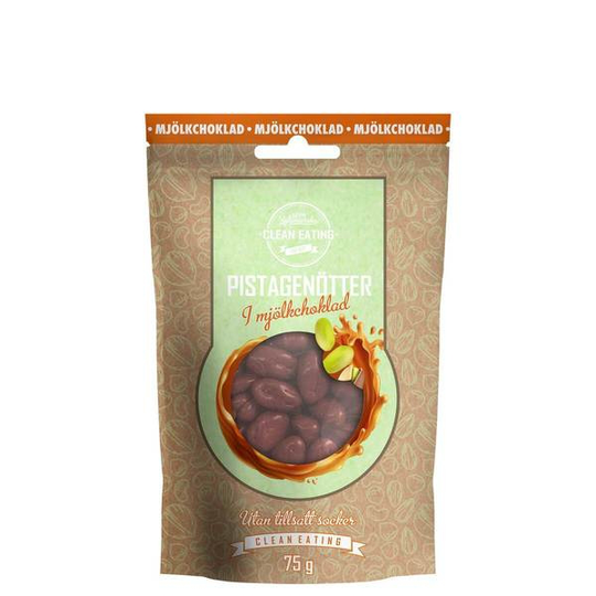 Clean Eating Pistagenötter Mjölkchoklad 75 g