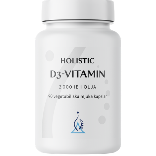 Holistic D-vitamin 2000 i Olja 90 kapslar