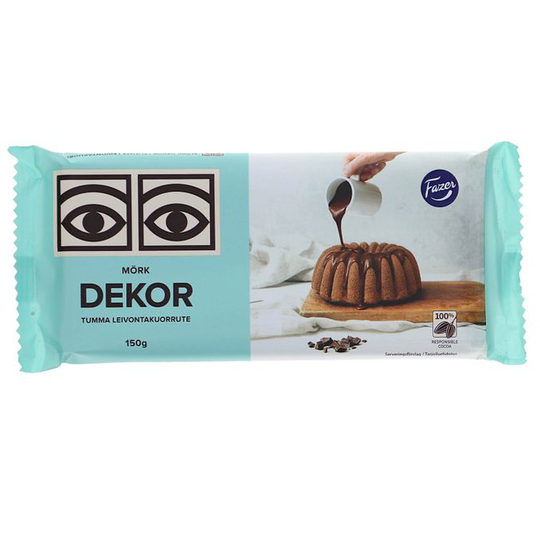 Fazer Ögon Blockchoklad Dekor Mörk