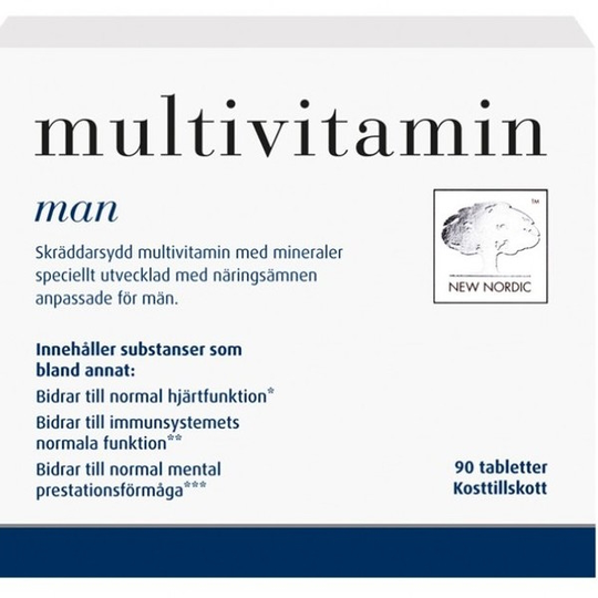 New Nordic Multivitamin För Män 90 tabletter