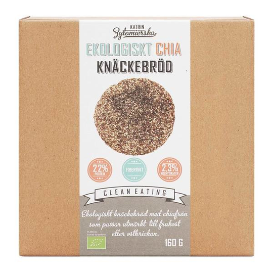 Clean Eating Chia Knäckebröd Eko 160 g