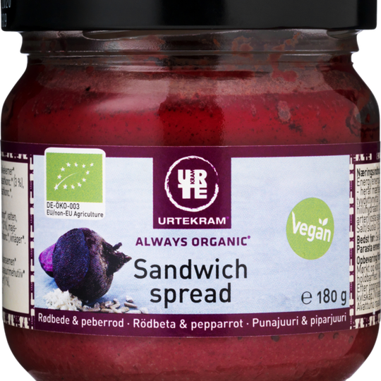 Urtekram Sandwich Spread Rödbetor Peprot Eko 180 g