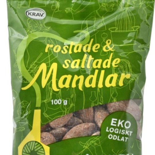 Saltå Kvarn Rostade & Saltade Mandlar 100 g