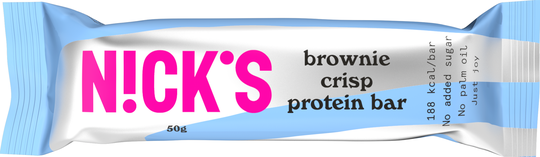 Nicks Brownie crisp protein bar 50 g