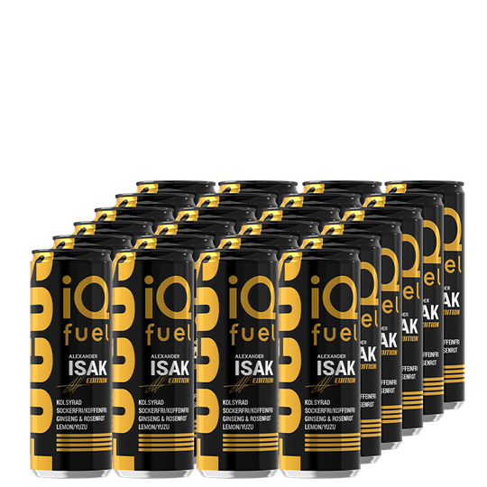 24 x iQ Fuel Focus Isak, 330 ml, Lemon/Yuzu