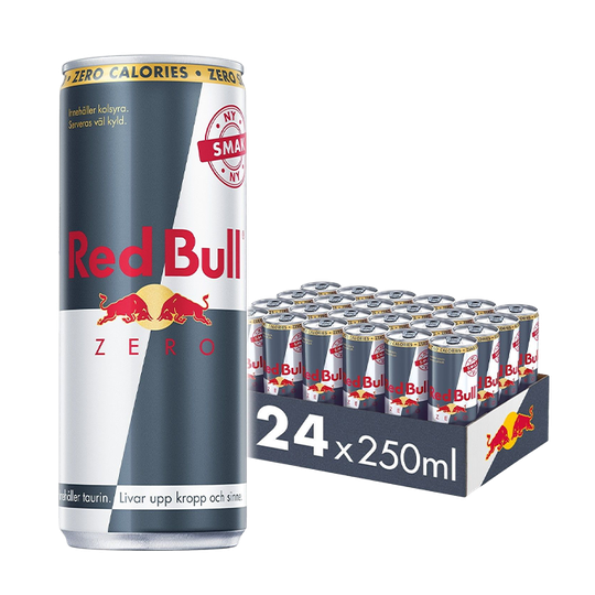24 x Red Bull Energidryck Zero, 250 ml