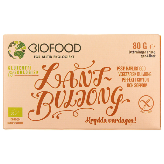 Biofood Ekologisk Lantbuljong Tärning, 8 st