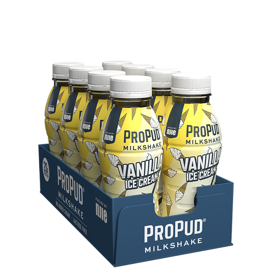 8 x ProPud Protein Milkshake, 330 ml, Vanilla Ice Cream