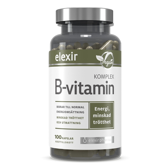 Elexir Pharma Elexir B-Vitamin Komplex 100 kapslar
