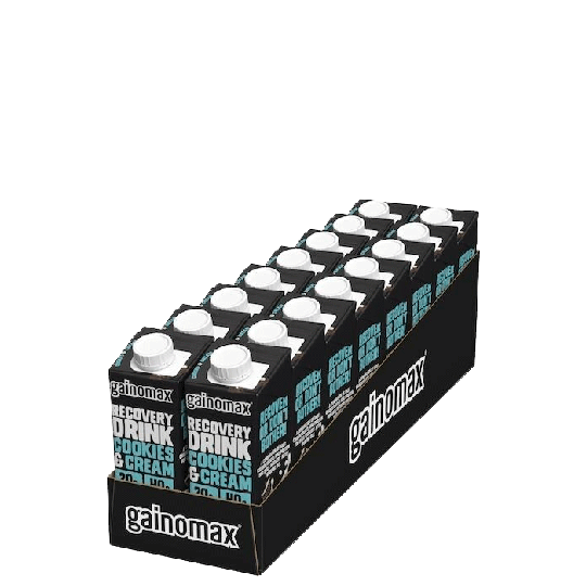 16 x Gainomax Recovery, 250 ml, Cookies and Cream