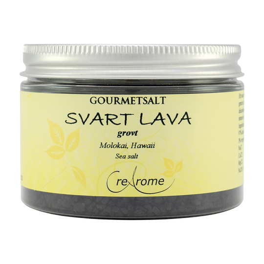 Crearome Grovkornigt Gourmetsalt Svart lava, 100 g