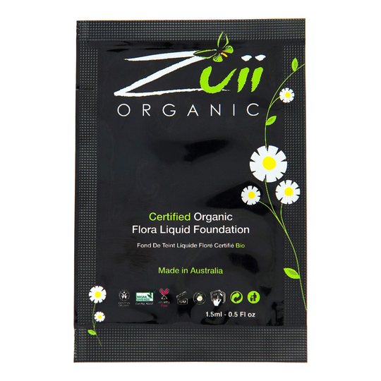 Zuii Organic Flora Liquid Foundation, 1,5 ml Natural Bisque