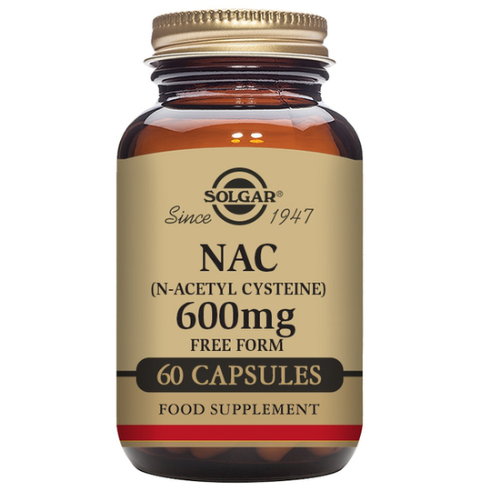 Solgar NAC (N-Acetyl L-Cysteine) 600 mg 60 kapslar