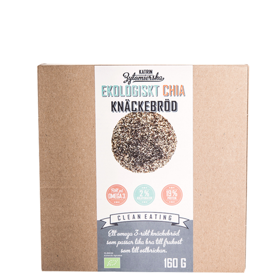 Ekologiskt Chia Knäckebröd, 160 g