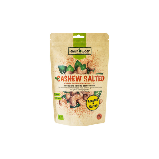 Rawpowder Ekologiska Cashewnötter Saltade, 350 g