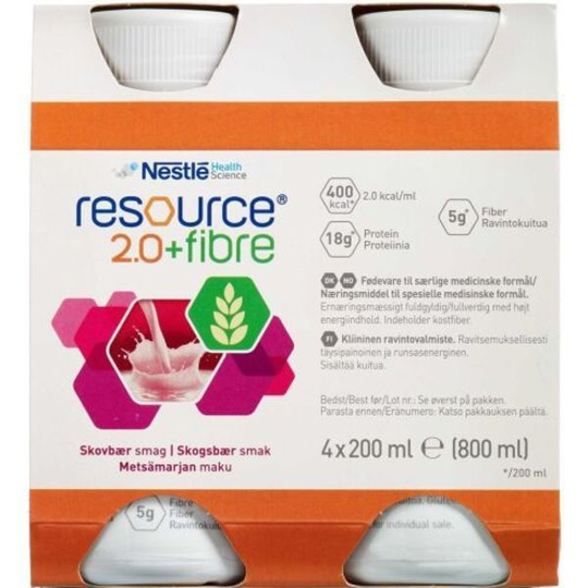 Resource 2.0+FIBRE Skogsbär 4 x 200 ml
