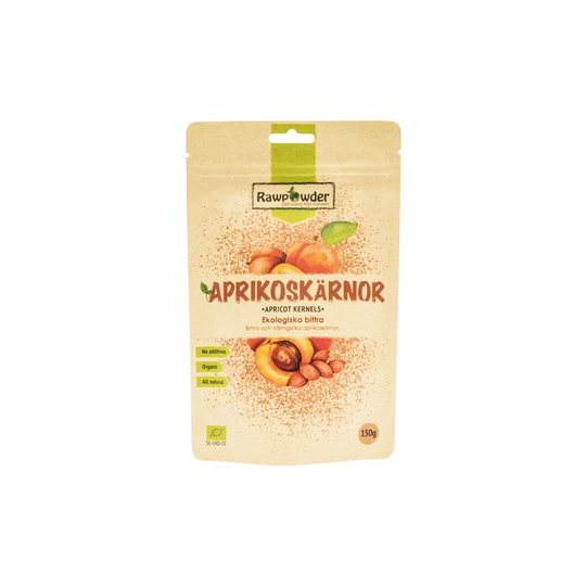 Rawpowder Ekologiska Aprikoskärnor Bittra, 150 g