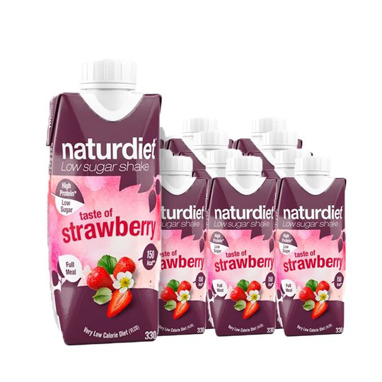 Naturdiet Måltidsersättning Shake Jordgubb 12-pack
