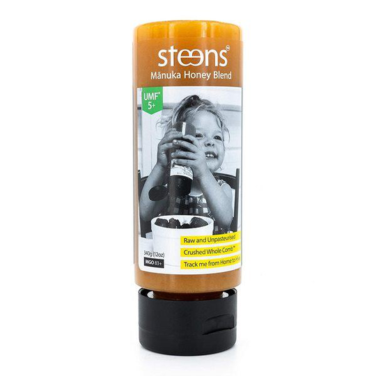 Steens MGO 83+ Raw Manukahonung Multifloral Squeezy 340 g
