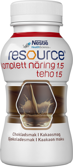 Resource Komplett Näring 1,5 choklad, drickfärdigt kosttillägg 4 x 200 milliliter