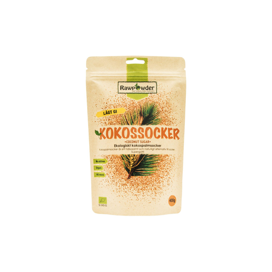 Rawpowder Ekologiskt Kokospalmsocker, 400 g