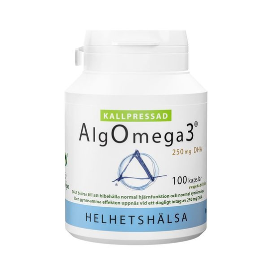 Helhetshälsa AlgOmega3 kallpressad (500 mg) 100 kapslar