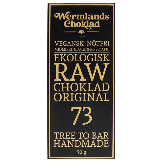WermlandsChoklad Ekologisk Rawchoklad Original 73%, 50 g