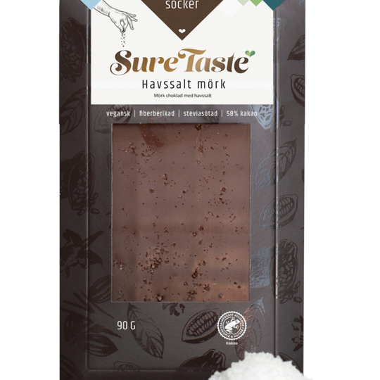 Sure Taste Mörk Choklad Havssalt 90 g