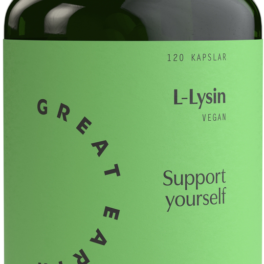 Great Earth L-Lysin 500mg 120 kapslar