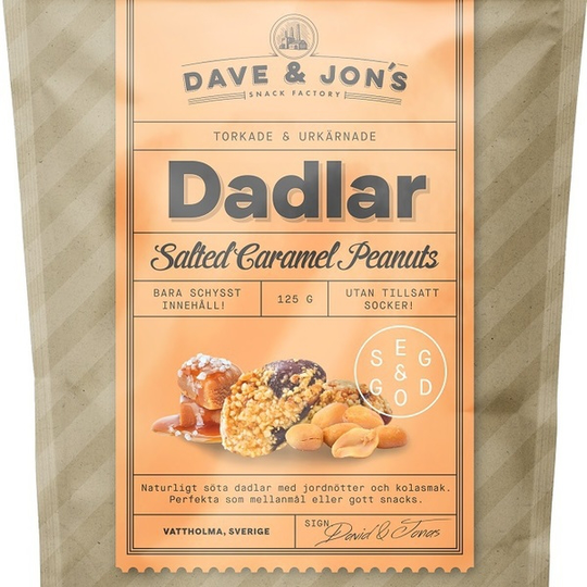 Dave & Jon´s Dave & Jon's Dadlar Salty Caramel Peanut 125 g