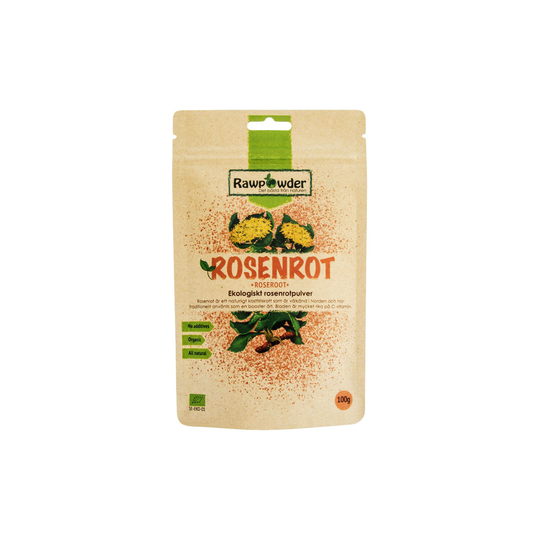 Rawpowder Ekologiskt Rosenrotpulver, 100 g
