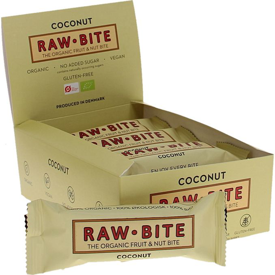 Rawbites Raw Bar Kokosnöt 12-pack