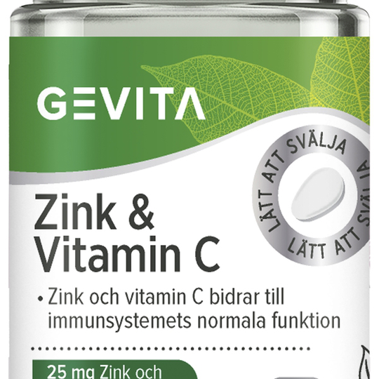 Gevita Zink & C-vitamin 100 tabletter