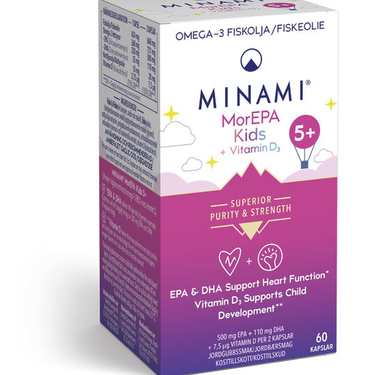 MorEPA Mini med D-vitamin 85% 60 kapslar
