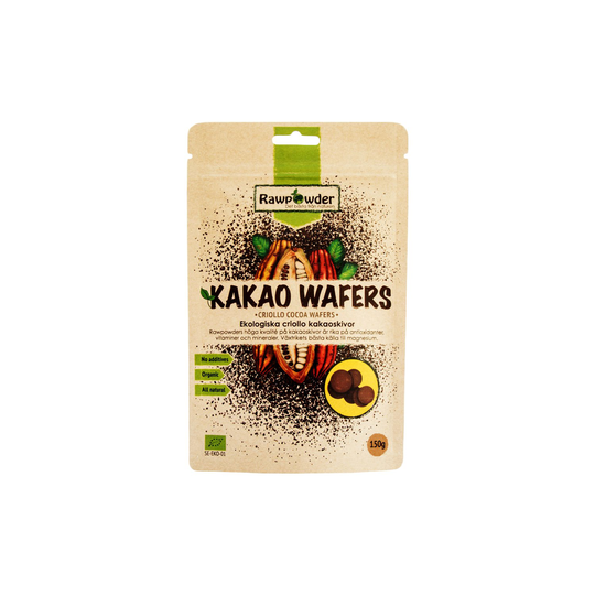 Rawpowder Ekologiska Kakaoskivor Criollo, 150 g