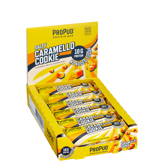 12 x ProPud Protein Bar, 55 g, Salty Caramello Cookie