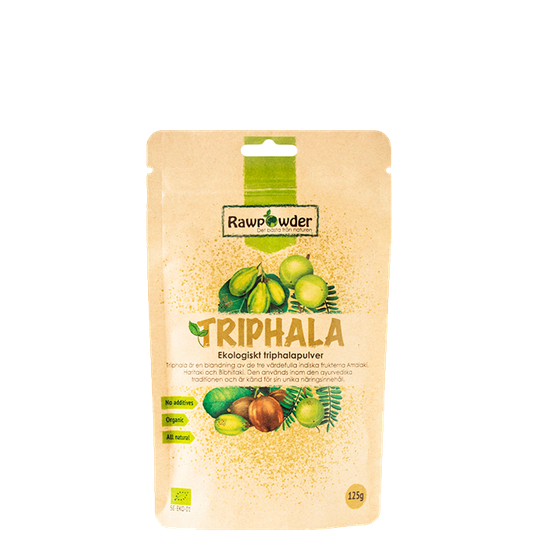 Triphala, Ekologiskt Triphala pulver, 125 g