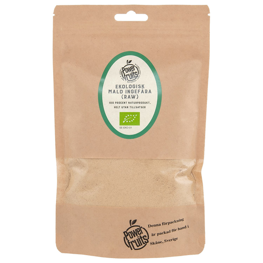 Powerfruits Ekologisk Ingefära Mald RAW, 200 g