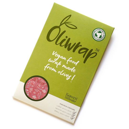 Rowen Stillwater Oliwrap Vegan Food Wrap Mixed Pack - Meadow Pink, 3 ark