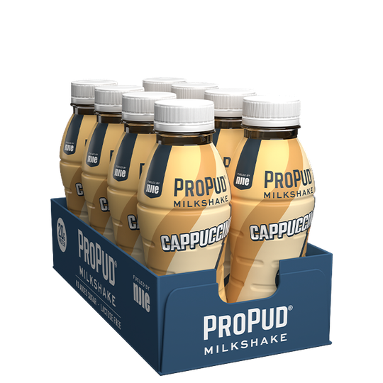 8 x ProPud Protein Milkshake, 330 ml, Cappuccino