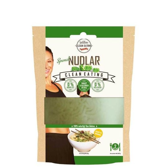 Clean Eating Clean Nudlar Spenat 300 g