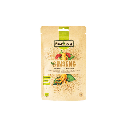 Rawpowder Ekologisk Ginseng Panax, 75 g