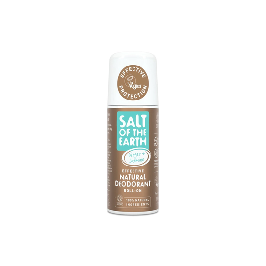 Salt of the Earth Ginger & Jasmine Natural Roll-On Deodorant, 75 ml