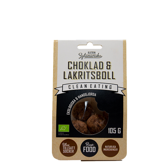 Ekologisk Choklad & Lakritsboll, 105 g