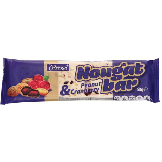 Pitso Nougatbar Tranbär Jordnöt